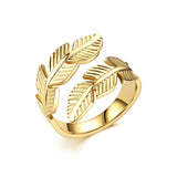 Leaf ring 18K